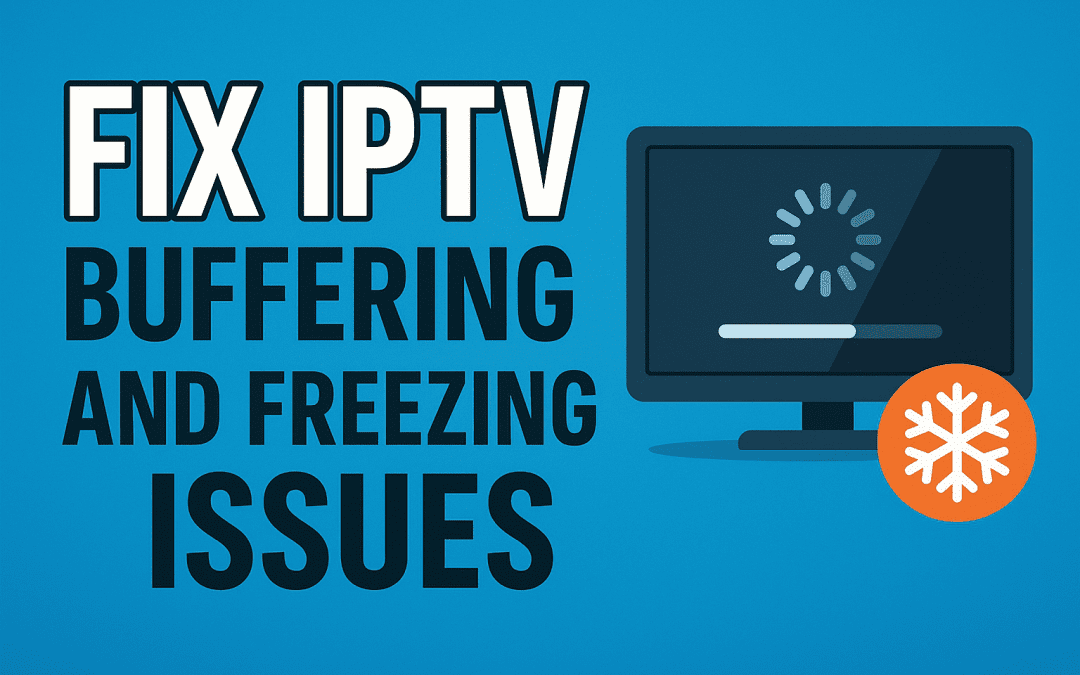 Smart TV displaying IPTV buffering error with fix options